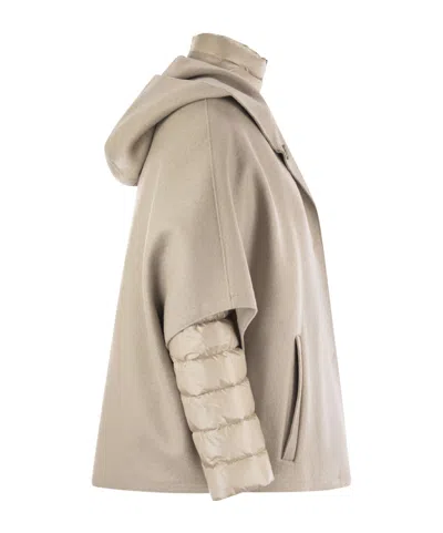 Herno Resort Hood In Ultralight Wool And Nylon In Gray