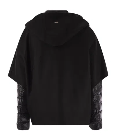 Herno Resort Hood In Ultralight Wool And Nylon In Multi
