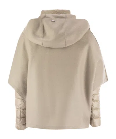 Herno Resort Hood In Ultralight Wool And Nylon In Gray