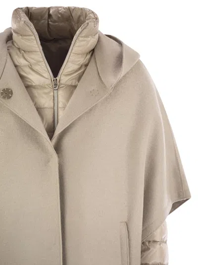 Herno Resort Hood In Ultralight Wool And Nylon In Gray