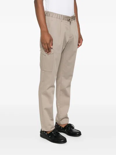 Herno Drawstring Cargo Trousers In Brown
