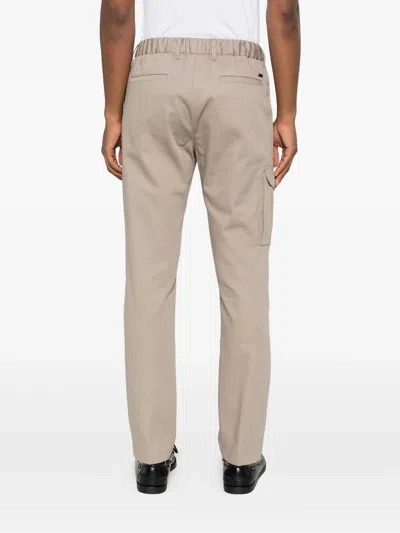 Herno Drawstring Cargo Trousers In Brown