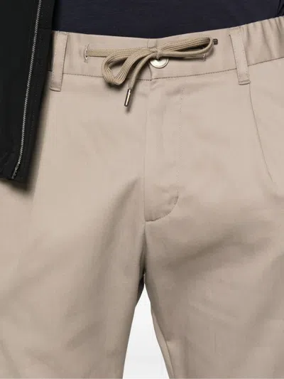 Herno Drawstring Cargo Trousers In Brown