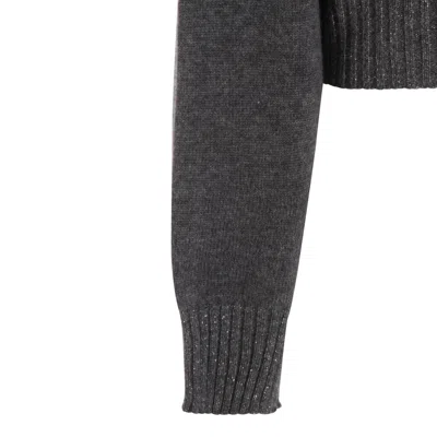 Twinset Twin-set Soft Wool Blend Sweater In Gray