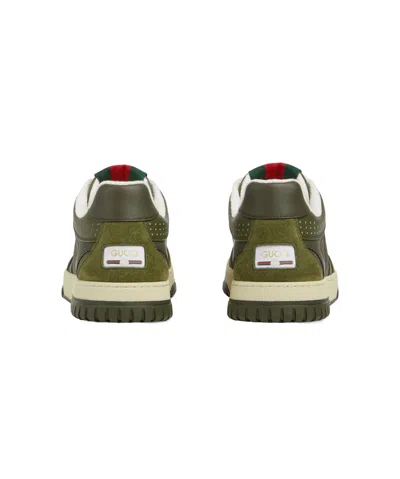 Gucci Re-web Gg Canvas Sneakers In Green