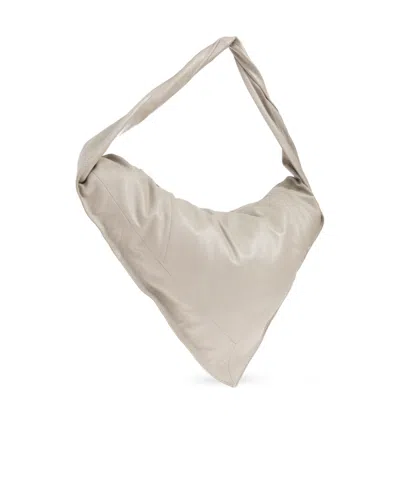 Lemaire Scarf Twisted-strapped Triangular Shoulder Bag In White
