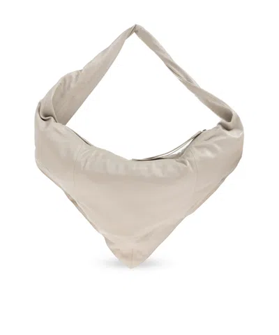 Lemaire Scarf Twisted-strapped Triangular Shoulder Bag In White