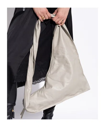 Lemaire Scarf Twisted-strapped Triangular Shoulder Bag In White