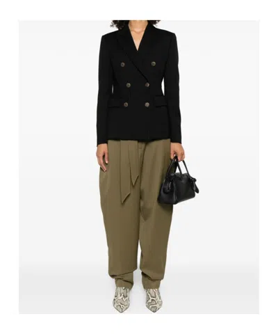 Dondup Black Doule-breasted Blazer In Black