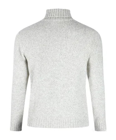 Eleventy Argyle Pattern Crewneck Sweater In White