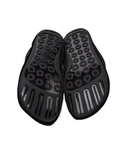 Camper X Issey Miyake Peu Form Leather Slippers In Black