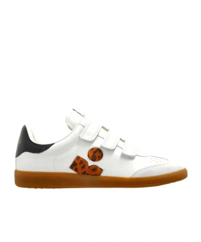 Isabel Marant Calfskin Sneakers Leopard Detail In Multi