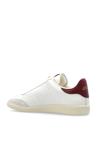 Isabel Marant Bryce Leather Sneakers With Suede Inserts In Neutral