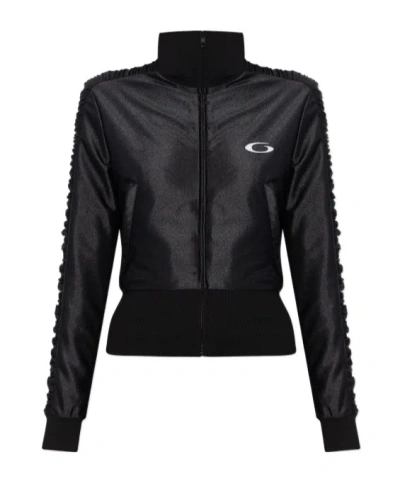 Balenciaga Sporty High Neck Jacket In Black