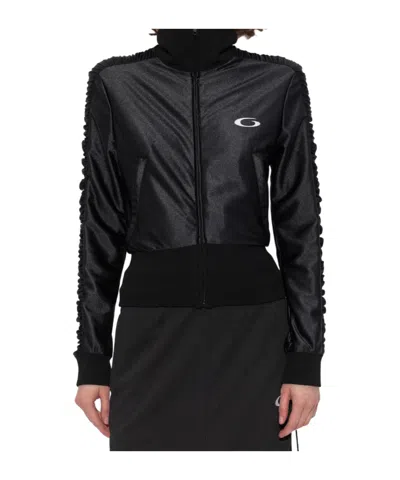 Balenciaga Sporty High Neck Jacket In Black
