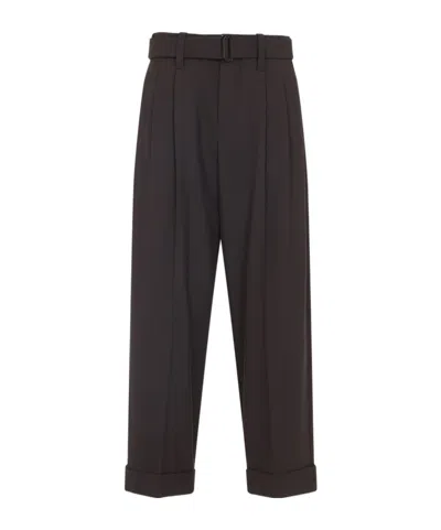 Brunello Cucinelli Belt Loops Slacks In Black