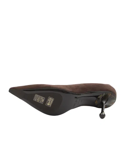 Jimmy Choo Ixia Pointed Toe Suede Pumps In Black