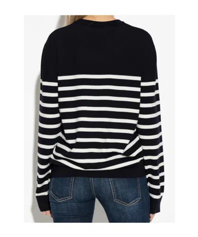 Dsquared2 Striped-pattern Wool Sweater In Multi