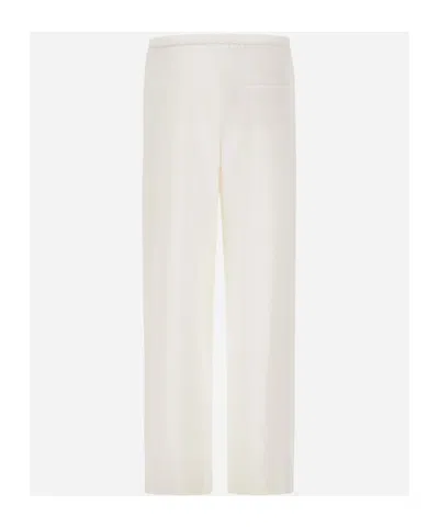 Herno Resort Trousers In Cotton Feel With Drawstring In Brown