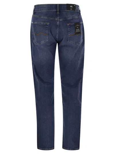 7 For All Mankind Belt-loop Jeans In Blue