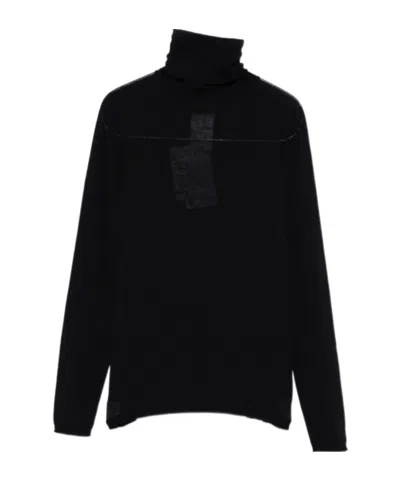 Max Mara Saluto Virgin Wool Turtleneck Sweater In Black