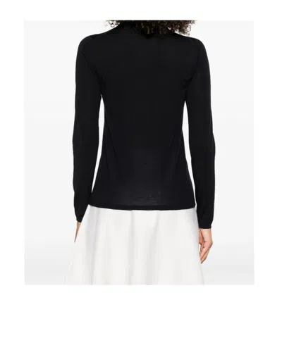 Max Mara Saluto Virgin Wool Turtleneck Sweater In Black