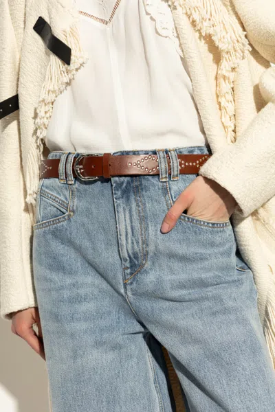 Isabel Marant Patterned Belt In Brown
