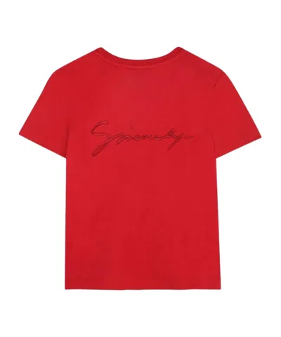 Givenchy Logo-print T-shirt In Red