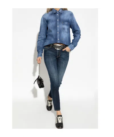 Dsquared2 Denim Shirt In Blue