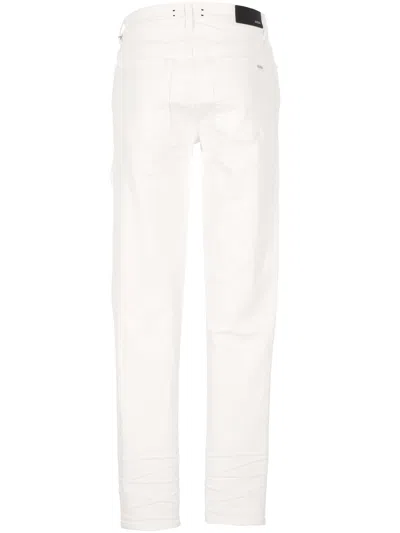 Amiri Denim Trousers With Belt Loops In White