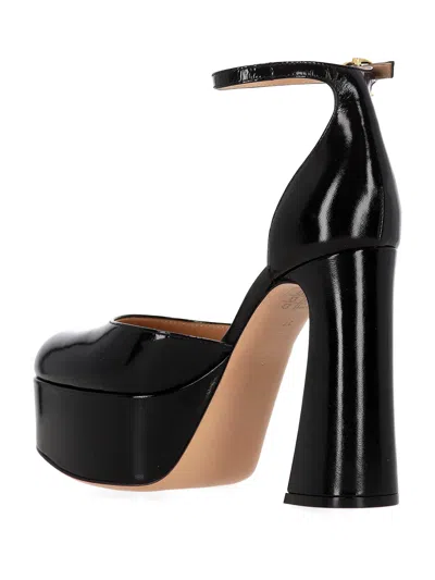 Gianvito Rossi Holly D'orsay Platform Pumps With Round Buckle In Black