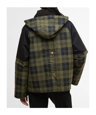 Barbour Elaine Showerproof Jacket Hood In Multi