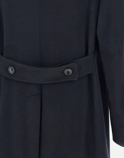 Tagliatore Single-breasted Tailored Coat In Blue