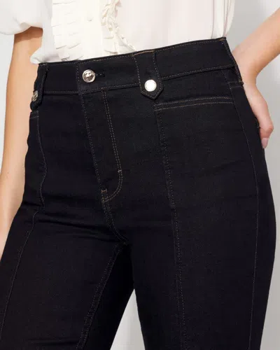 White House Black Market High-rise Tab-waist Bootcut Jeans In Blue