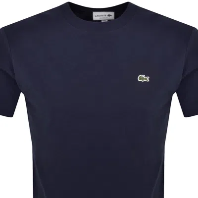 Lacoste Mens Classic Fit Cotton Jersey T-shirt In Blue