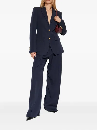 Dsquared2 Dsquared Navy Blue Wool Blazer In Blue