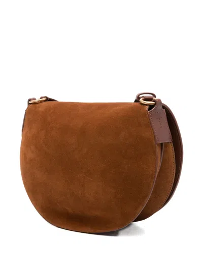Wandler Kate Half-moon Satchel Bag In Brown
