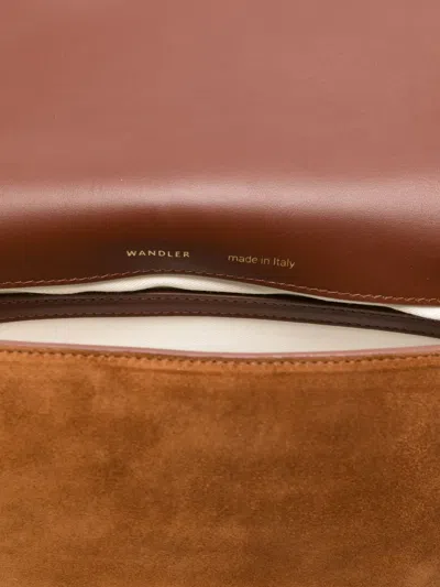Wandler Kate Half-moon Satchel Bag In Brown