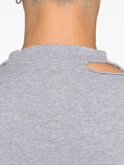 Balenciaga International T-shirt Oversized In Heather Grey In Gray