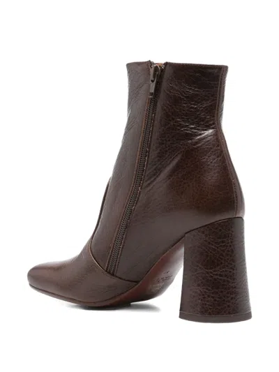 Chie Mihara 85mm Leather Block-heel Ankle Boots In Multi