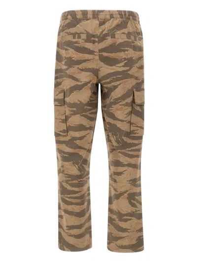 Represent Stretch-cotton Cargo Trousers In Brown
