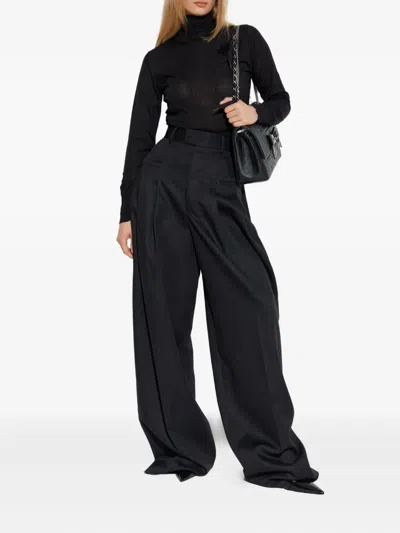 Dsquared2 Logo-plaque Trousers In Black