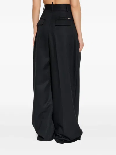 Dsquared2 Logo-plaque Trousers In Black
