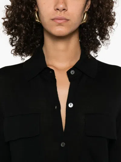 P.a.r.o.s.h Buttoned Cardigan In Black
