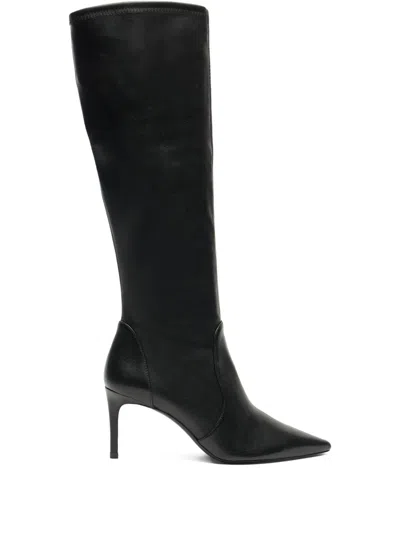 Stuart Weitzman Knee-high Pointed-toe Boots In Black