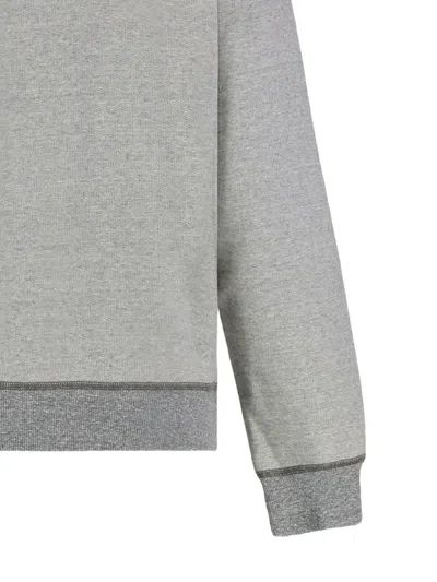 Chloé Logo Embroidered Fleece Sweatshirt In Gray