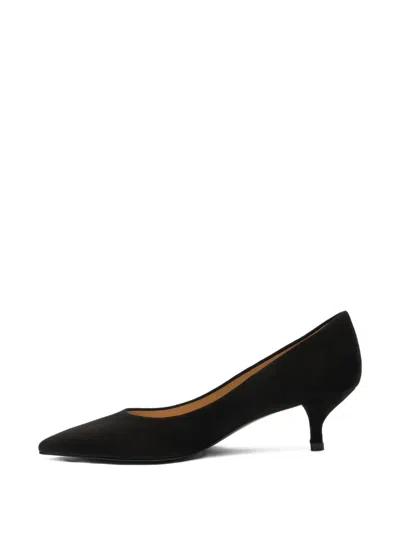 Stuart Weitzman 50mm Stuart Power Kitten-heel Pumps In Black