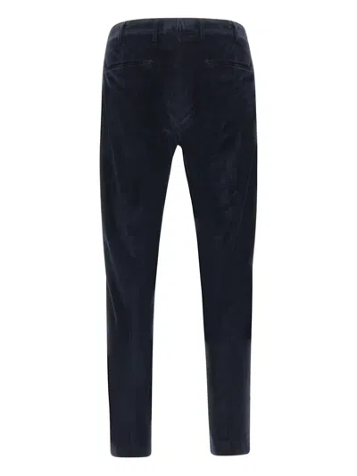 Pt Torino Pleat-front Corduroy Trousers In Blue