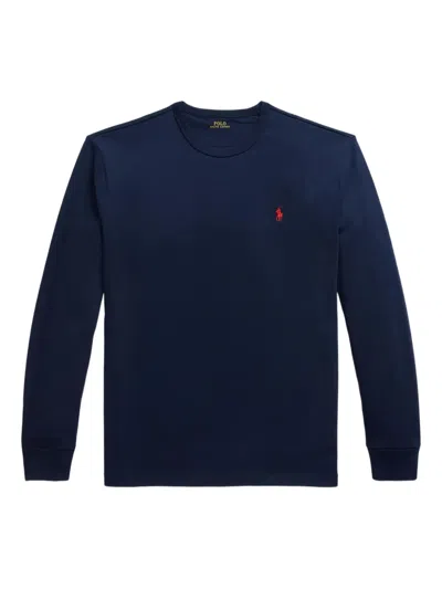 Polo Ralph Lauren Classic Fit Jersey Long-sleeve T-shirt In Blue