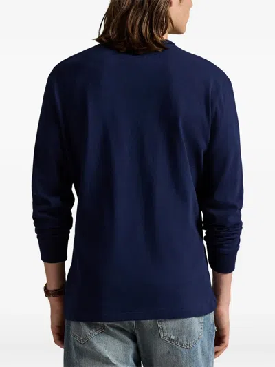 Polo Ralph Lauren Classic Fit Jersey Long-sleeve T-shirt In Blue